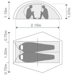 EXPED Mira II HL - Leichtes 2-Personen-Zelt -Kuppel Zelte Geschaft exped mira ii hl leichtes 2 personen zelt ep 7640445457170 0