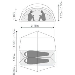 EXPED Outer Space II - 2-Personen-Zelt -Kuppel Zelte Geschaft exped outer space ii 2 personen zelt ep 7640445457316 1