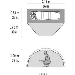 MSR Elixir 1 - Ein-Personen-Zelt -Kuppel Zelte Geschaft msr elixir 1 ein personen zelt cd 10330 6