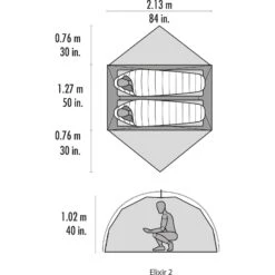MSR Elixir 2 - Zwei-Personen-Zelt -Kuppel Zelte Geschaft msr elixir 2 zwei personen zelt cd 10331 6