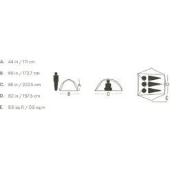 NEMO Hornet OSMO 3P - 3-Seasons Zelt -Kuppel Zelte Geschaft nemo hornet osmo 3p 3 seasons zelt birch bud goodnight gray nem 811666035738 14