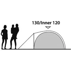 Outwell Cloud 3 - Drei-Personen-Zelt -Kuppel Zelte Geschaft outwell cloud 3 drei personen zelt green grey rl 150175 3