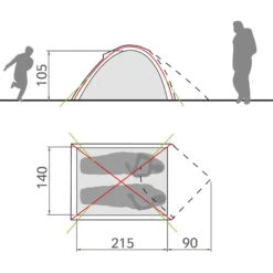 VAUDE Campo Compact 2P - 2-Personen-Zelt -Kuppel Zelte Geschaft vaude campo compact 2p 2 personen zelt vau 14219 1700 5