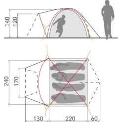 VAUDE Campo Grande XT 4P - Vier-Personen-Zelt 9 VAUDE Campo Grande XT 4P - Vier-Personen-Zelt -Kuppel Zelte Geschaft vaude campo grande xt 4p vier personen zelt vau 14227 1700 7