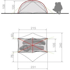 VAUDE Space Seamless 1-2P - Zelt -Kuppel Zelte Geschaft vaude space seamless 1 2p zelt cress green vau 14423 1820 4