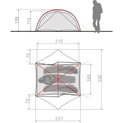 VAUDE Space Seamless 2-3P - Zelt -Kuppel Zelte Geschaft vaude space seamless 2 3p zelt cress green vau 14424 1820 3