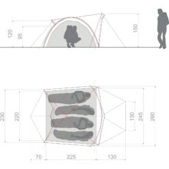 VAUDE Space XT 4P - Vier-Personen-Zelt -Kuppel Zelte Geschaft vaude space xt 4p vier personen zelt avocado vau 15474 4510 2