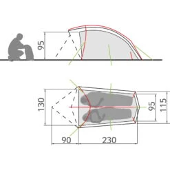 VAUDE Taurus 2P - Zwei-Personen-Zelt 7 VAUDE Taurus 2P - Zwei-Personen-Zelt -Kuppel Zelte Geschaft vaude taurus 2p zwei personen zelt 11498 4590 7